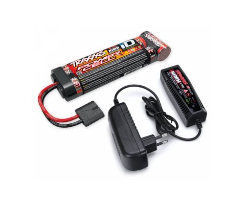 Pack Chargeur Batterie Traxxas NI-MH 8,4V 3000 MAH Long - iD 2983G